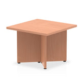 Dynamic Impulse W600 x D600 x H435mm Square Coffee Table Panel Arrowhead Leg Beech Finish - I003420 DD
